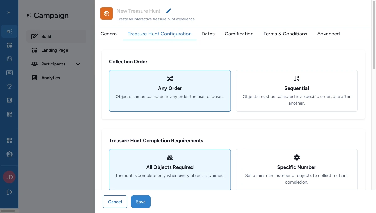 Object form with Experience Mode set to 3D First
