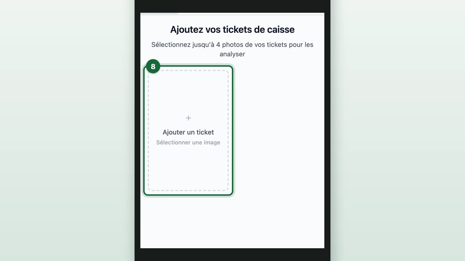 Capture de Tickets with Ajouter un ticket highlighted on a phone