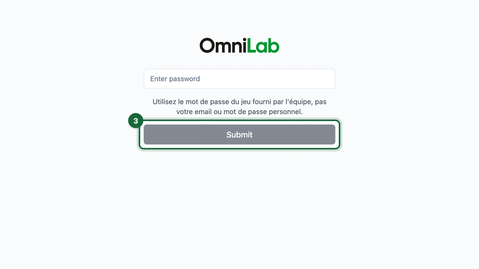 Receipt Host App sign-in screen with Submit highlighted on a tablet