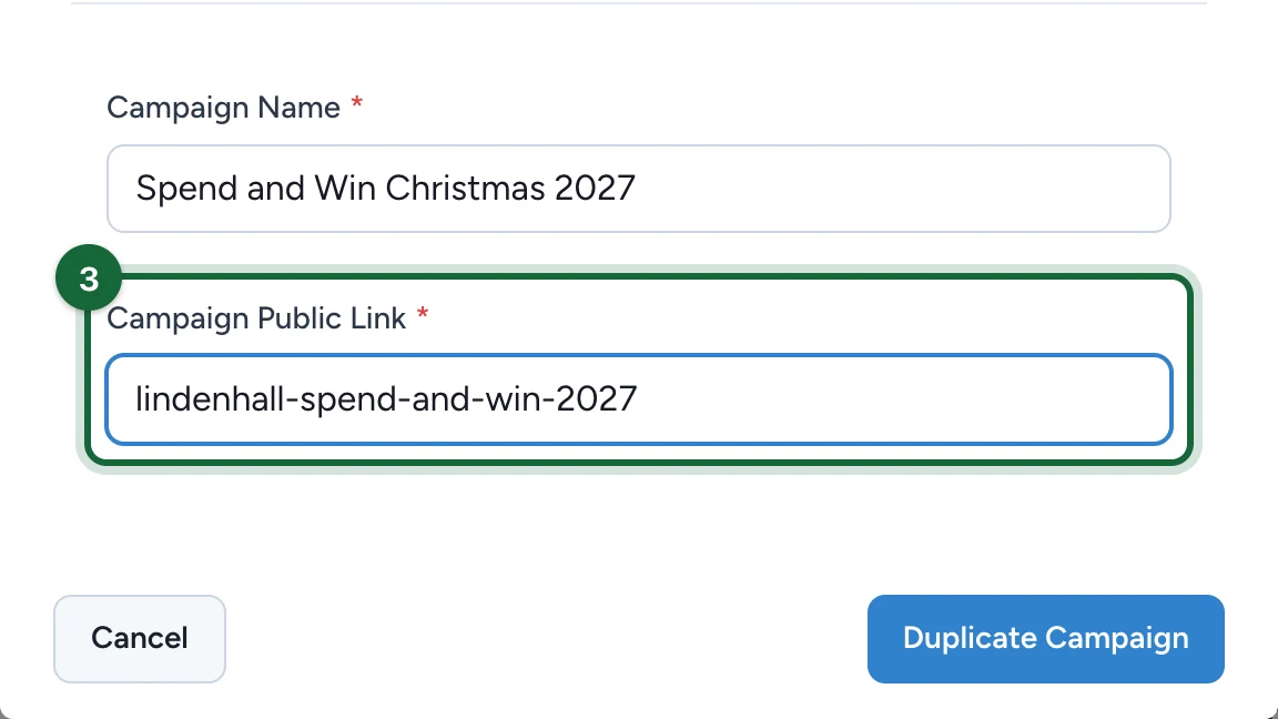 Campaign Public Link lindenhall-spend-and-win-2027, highlighted