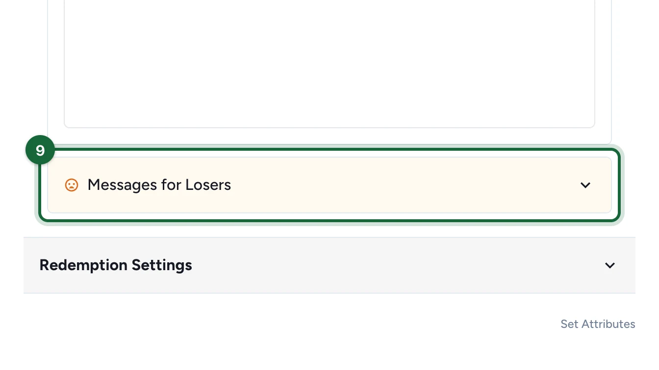 User Messages with Messages for Losers highlighted