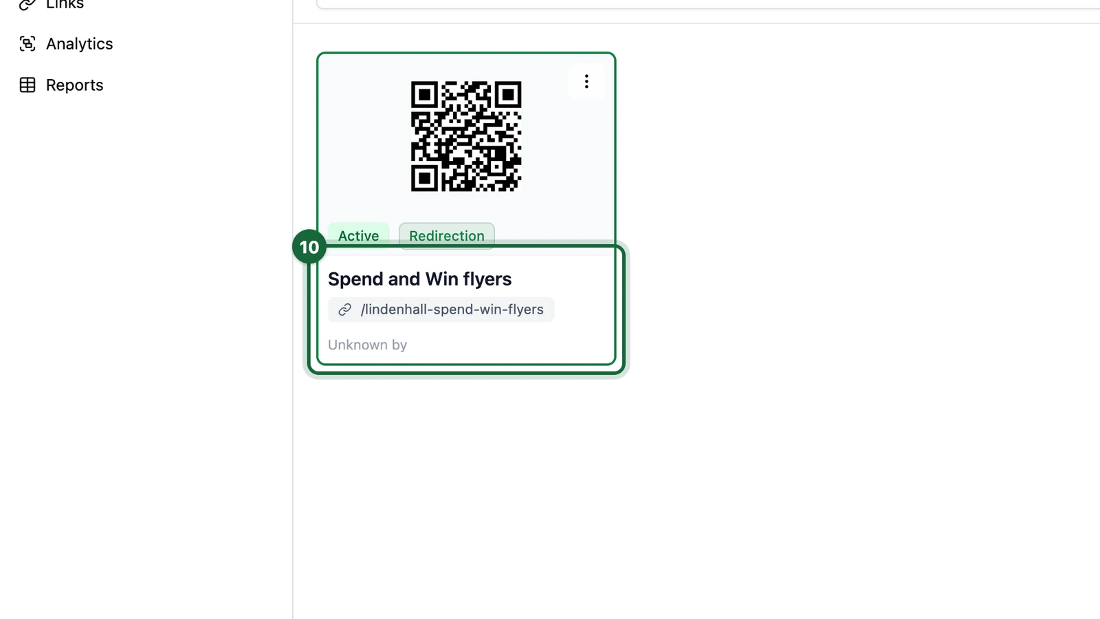 Christmas folder with the Spend and Win flyers card highlighted